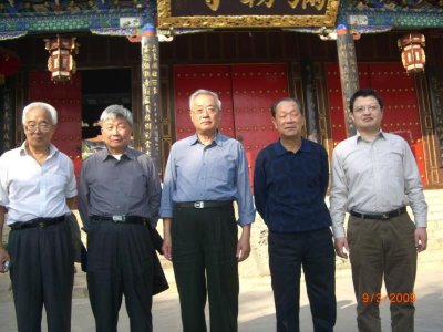 2009年9月与刘先林院士、张祖勋院士、王家耀院士、李建成院士